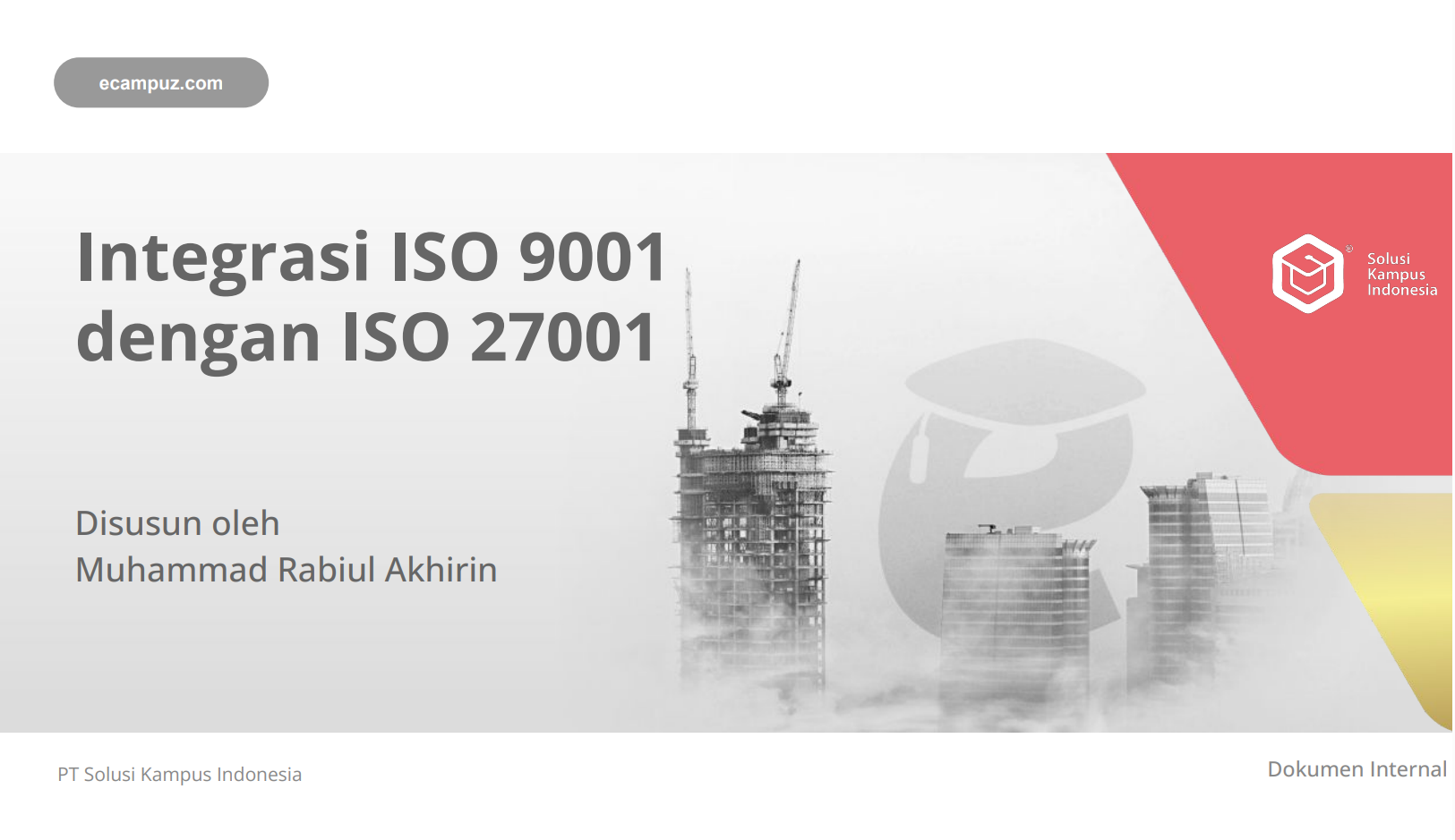 Integrasi ISO 9001 dengan ISO 27001